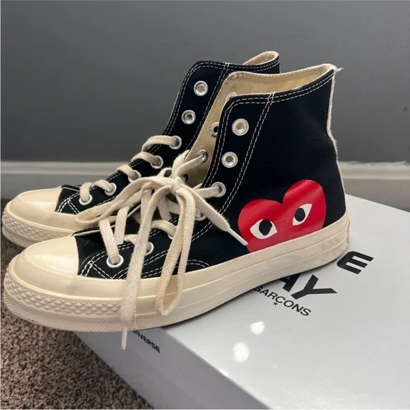 Comme des garçon converse play sneakers - Picture 2 of 4